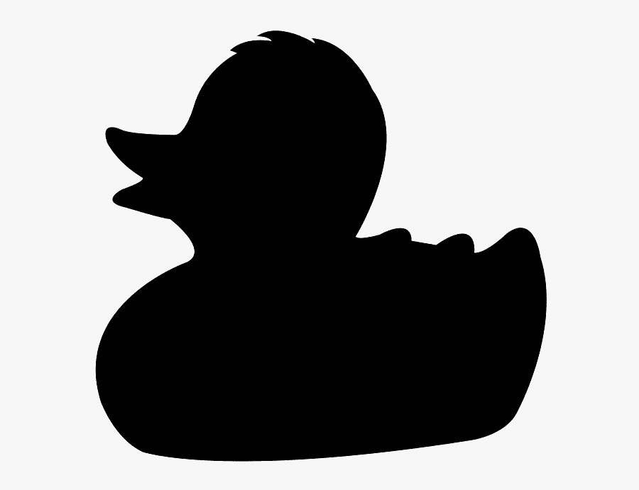 Pato De Hule Silueta, Transparent Clipart