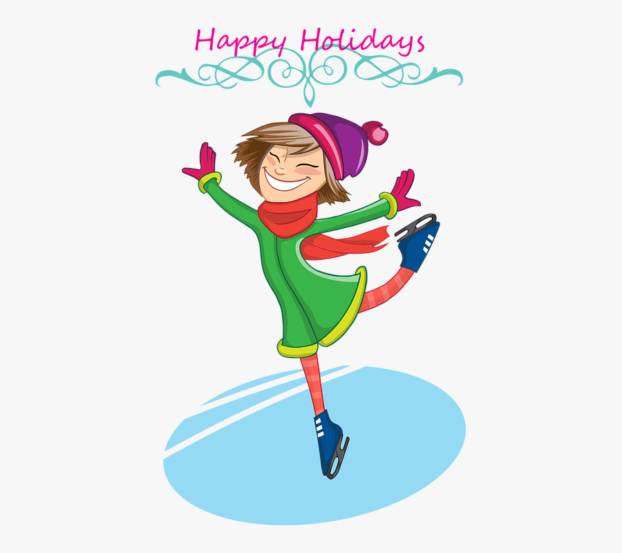 Ice Skating Cliparts 9, Buy Clip Art - Cartoon Figure Skating Png, Transparent Clipart
