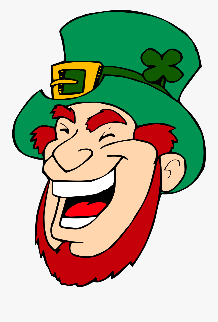 Laughing Leprechaun 1 Banner Library Stock - Leprechaun Laughing, Transparent Clipart