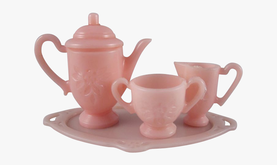 Irwin Hard Plastic Tea Set In - Pink Tea Set Png, Transparent Clipart