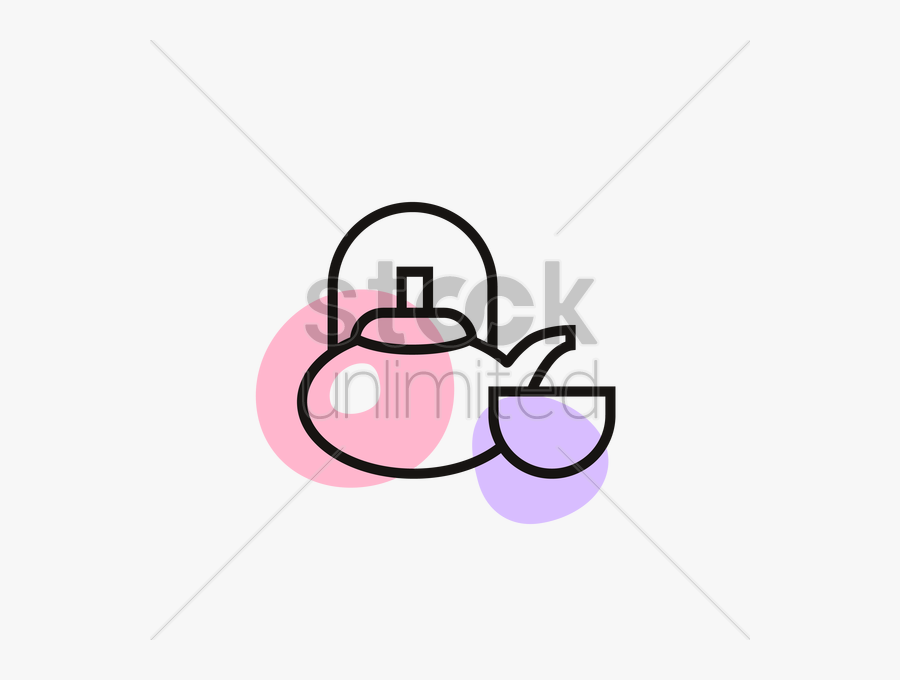 Tea Set Vector Image - Illustration, Transparent Clipart