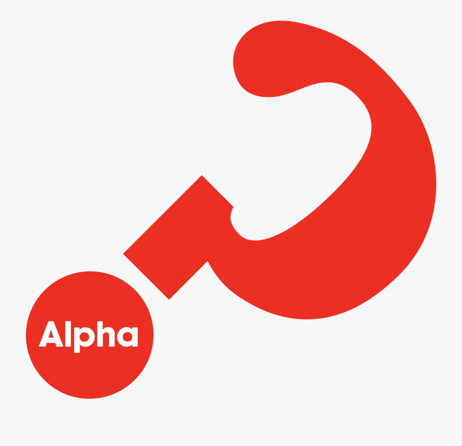 Facebook, Cross & Resurrection - Transparent Alpha Course Logo, Transparent Clipart