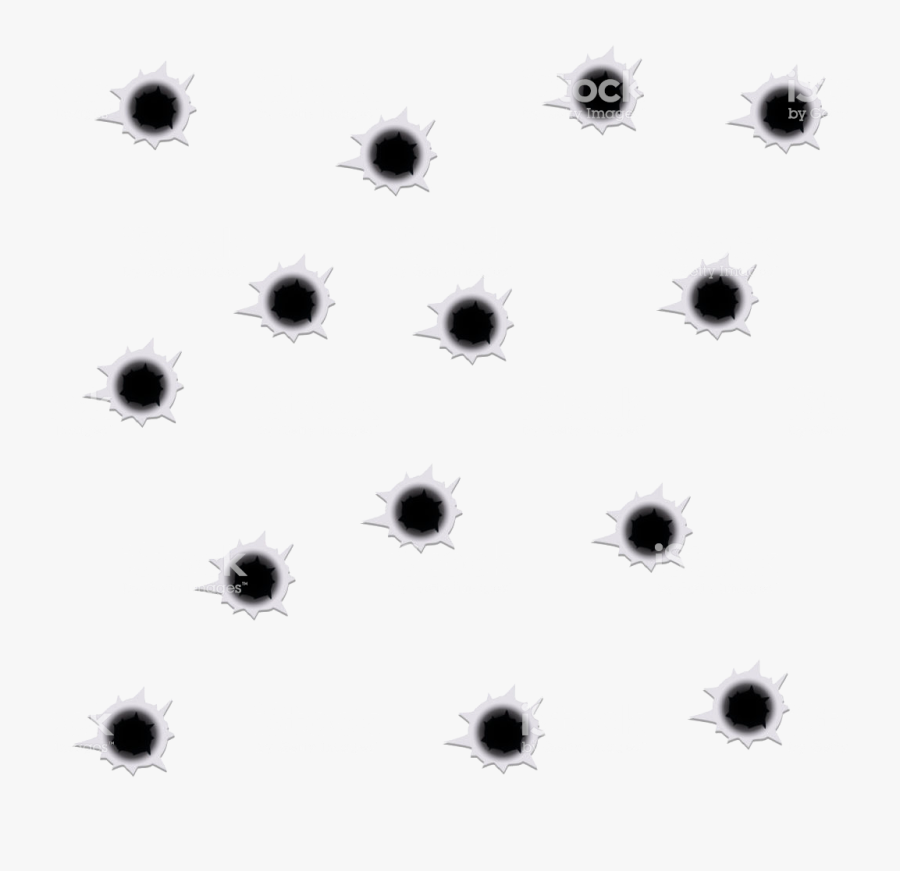 Bullet Holes Png Transparent Images - Monochrome, Transparent Clipart