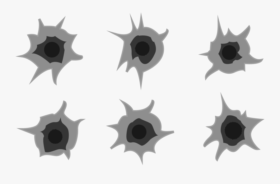 Silver Bullet Cartridge Shooting Euclidean Vector - Buraco Do Tiro Sprite Png, Transparent Clipart