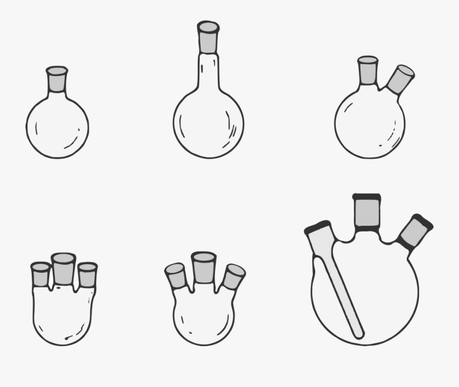 Transparent Lab Equipment Clipart - Round Bottom Flask Png, Transparent Clipart