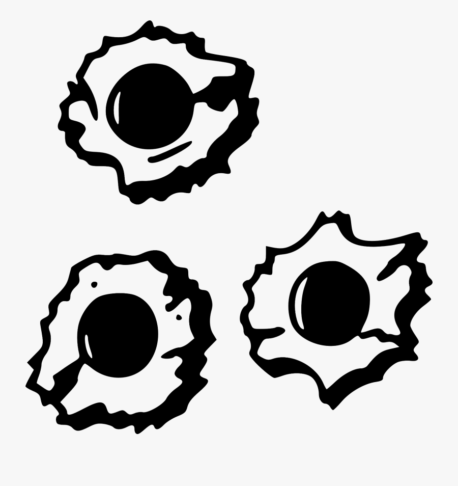 Transparent Bullet Hole Png Transparency - Bullet Hole Decal, Transparent Clipart