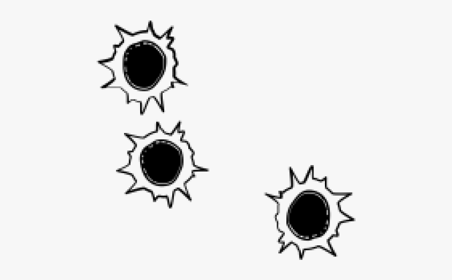 Bullet Hole - Bullet Holes Black And White, Transparent Clipart