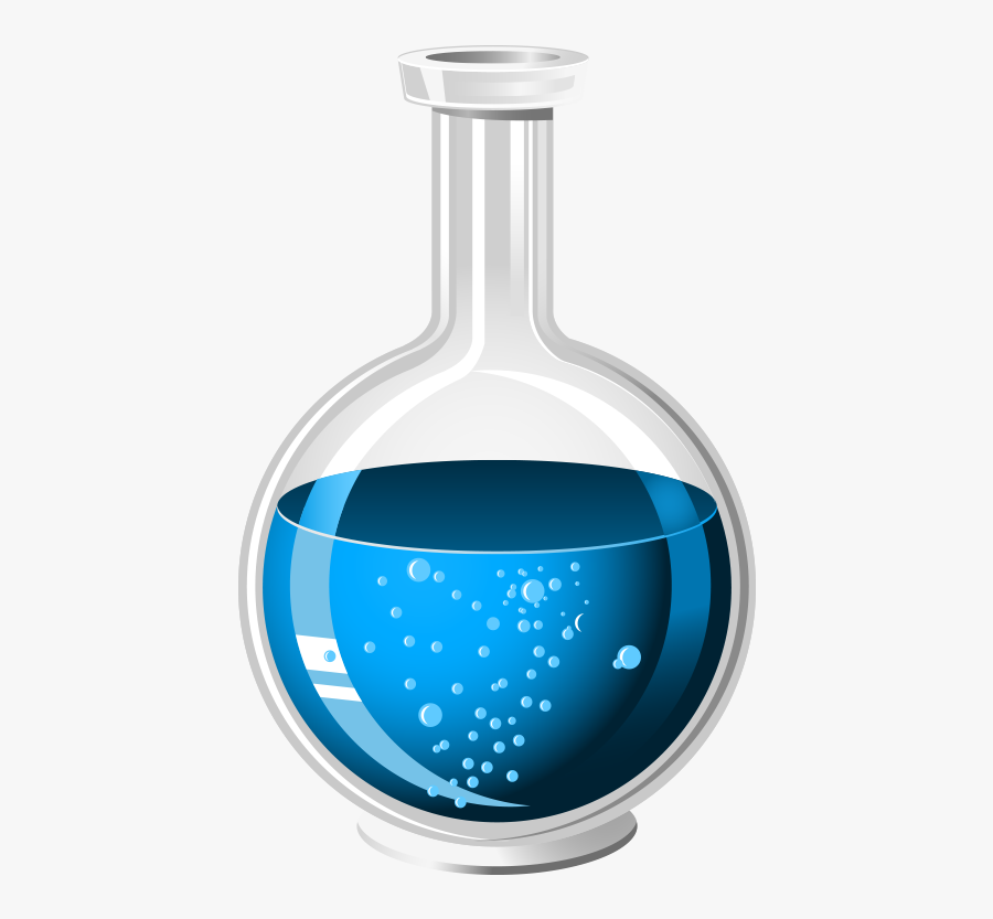 Transparent Perfume Bottle Clipart - Transparent Background Conical Flask Png, Transparent Clipart
