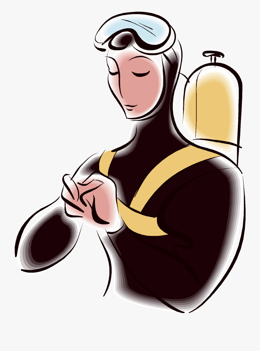 A Scuba Diving Air Tank Has A Volume Of - Cartoon, Transparent Clipart