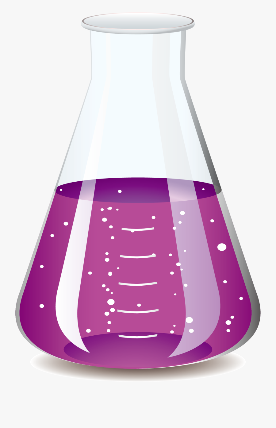 Clip Art Science Test Tubes And Beakers - Purple Science Flask, Transparent Clipart