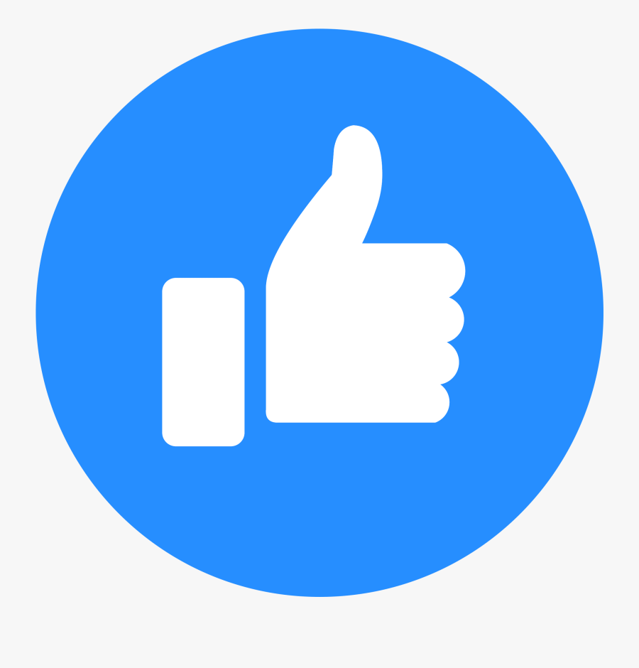 Auto Like - Facebook Like Icon Round, Transparent Clipart