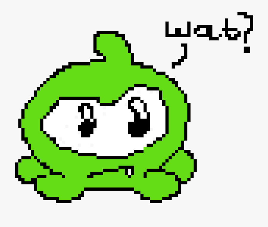 Om Nom Whats Happening - Pixel Art Circle, Transparent Clipart