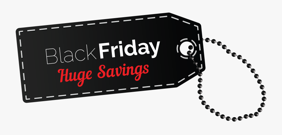 Black Friday Huge Savings Tag - Black Friday Tag Png, Transparent Clipart
