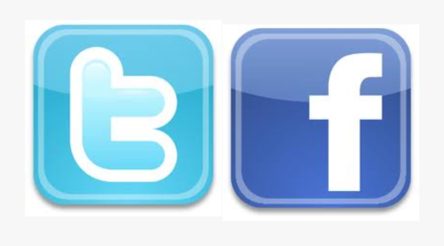 Twitter Clipart Facebook - Twitter And Facebook Png, Transparent Clipart