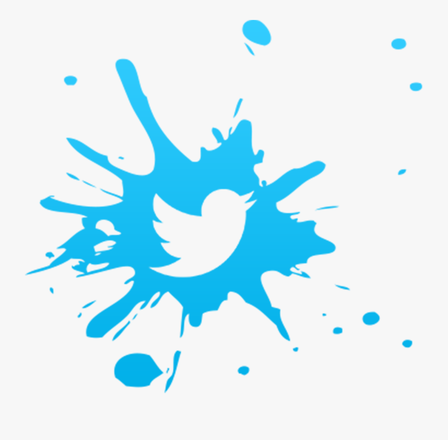 Twitter Icon - Blood Splatter Clipart, Transparent Clipart