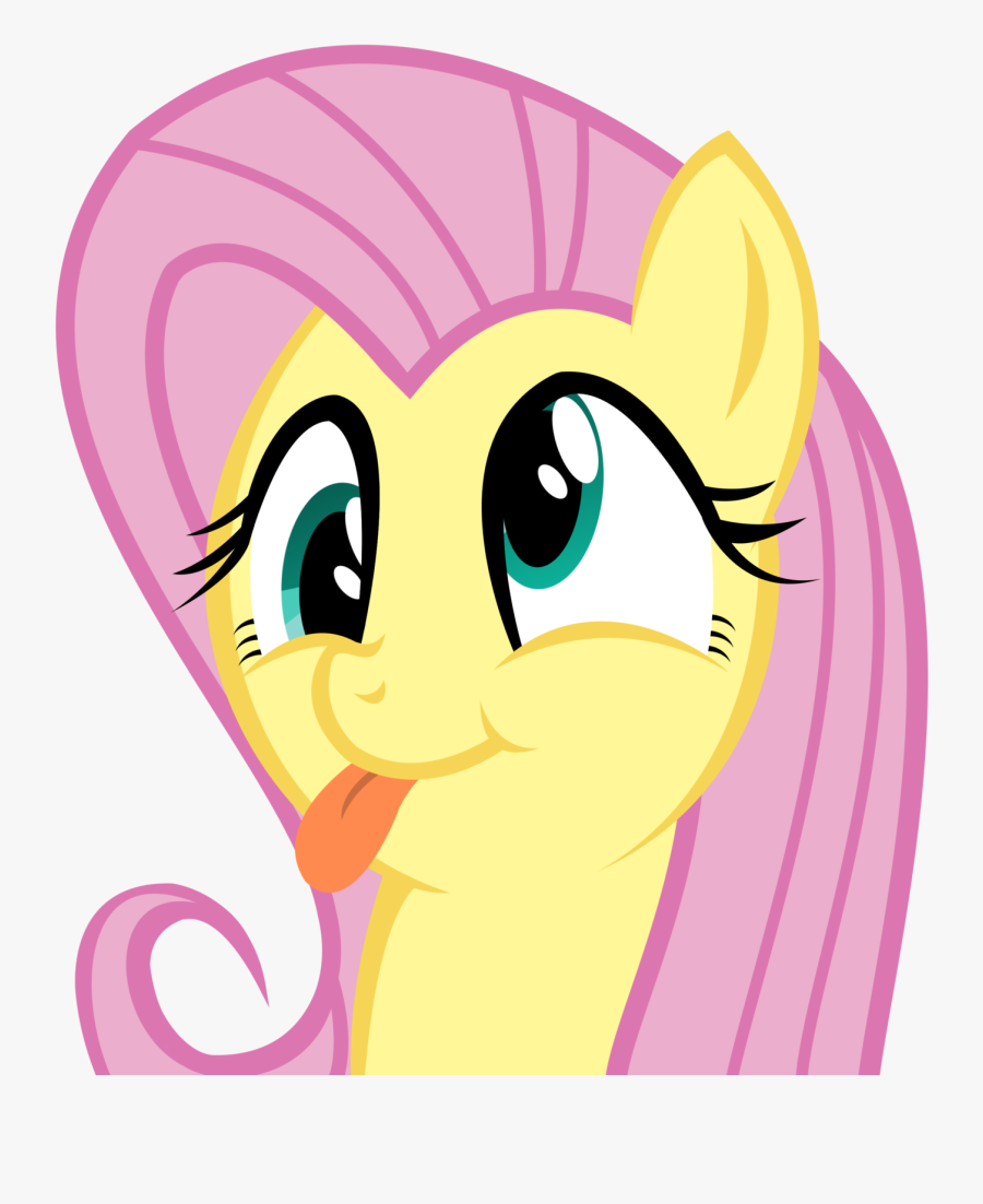 Silly Face Cartoon Collection For - My Little Pony Fluttershy Cara, Transparent Clipart
