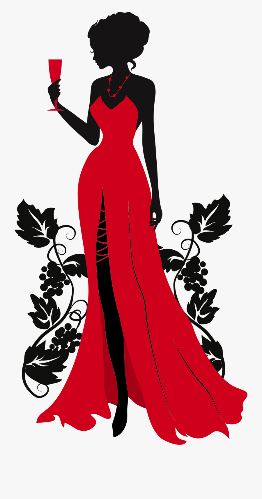 Clip Art Black And White Library Advertising Clipart - Fashion Woman Silhouette Png, Transparent Clipart