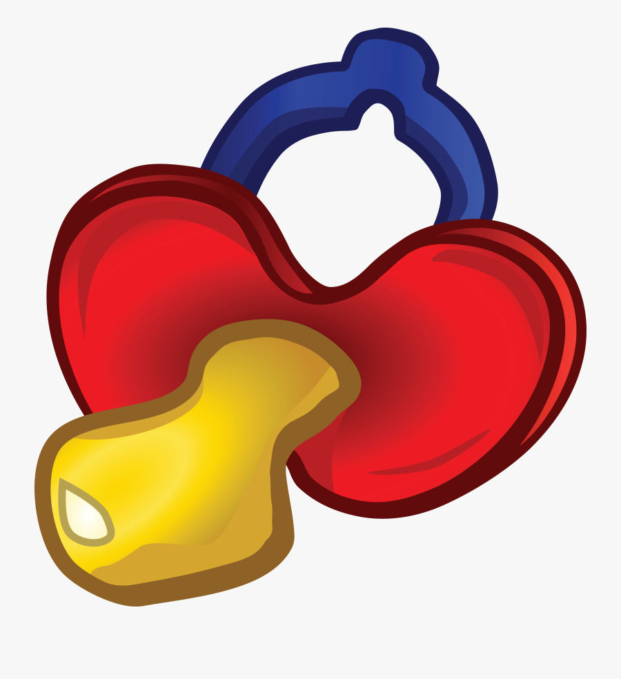 Free Clipart Of A Baby Pacifier - Desenho Grande De Menina Indo A Escola, Transparent Clipart