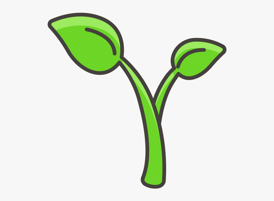 Seedling Emoji Icon - Planta Simbolo, Transparent Clipart