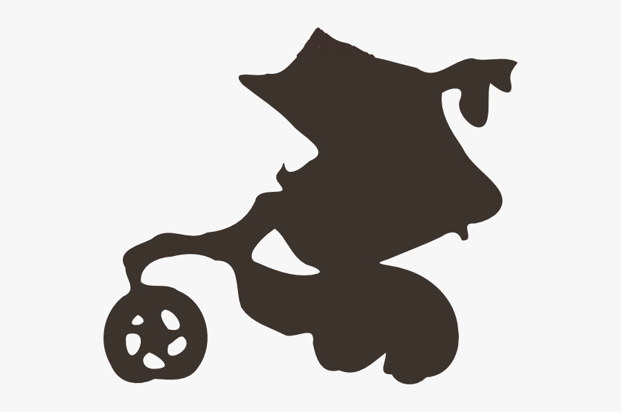 Stroller Silhouette Clip Art At Clker - Clip Art, Transparent Clipart