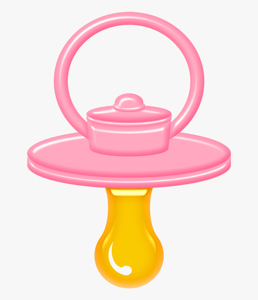 51666 - Baby Shower Chupete Rosa, Transparent Clipart