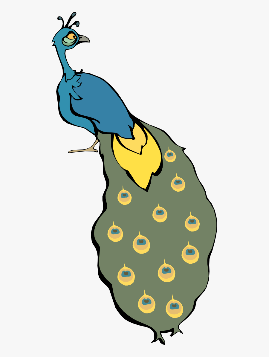 Twitter Bird Flower Cartoon Bird 14 Xochi - Cartoon Peacock, Transparent Clipart