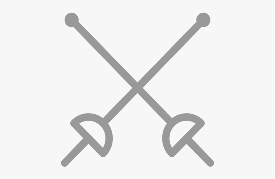 Fencing Icon, Transparent Clipart