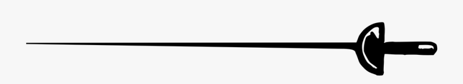 Floret, Fencing, Sword, Sport, Game, Match, Play - Cartoon Fencing Sword, Transparent Clipart