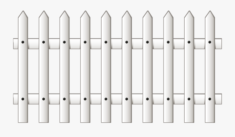 Transparent Fencing Clipart - Picket Fence, Transparent Clipart