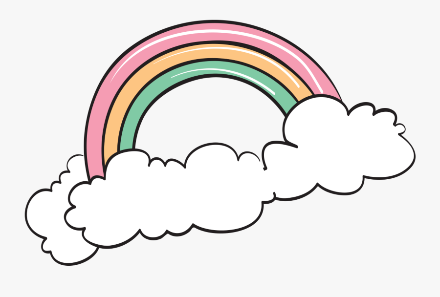Transparent Cartoon Rainbow Png - Graphic Design, Transparent Clipart