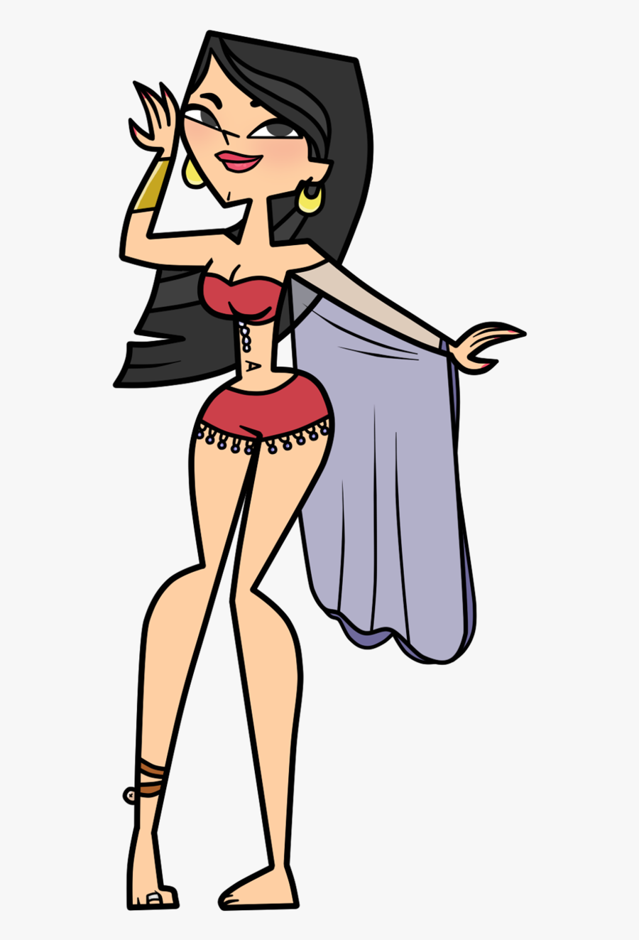 Belly Dancer Heather - Total Drama Heather Png, Transparent Clipart