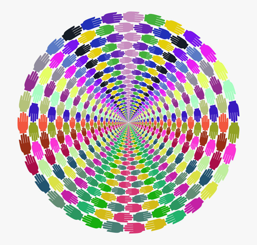 Helping Hands Frame Small Vortex Prismatic - Circle, Transparent Clipart
