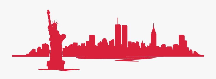 New York Skyline With Twin Towers Silhouette New York City Skyline Silhouette Twin Towers Free Transparent Clipart Clipartkey