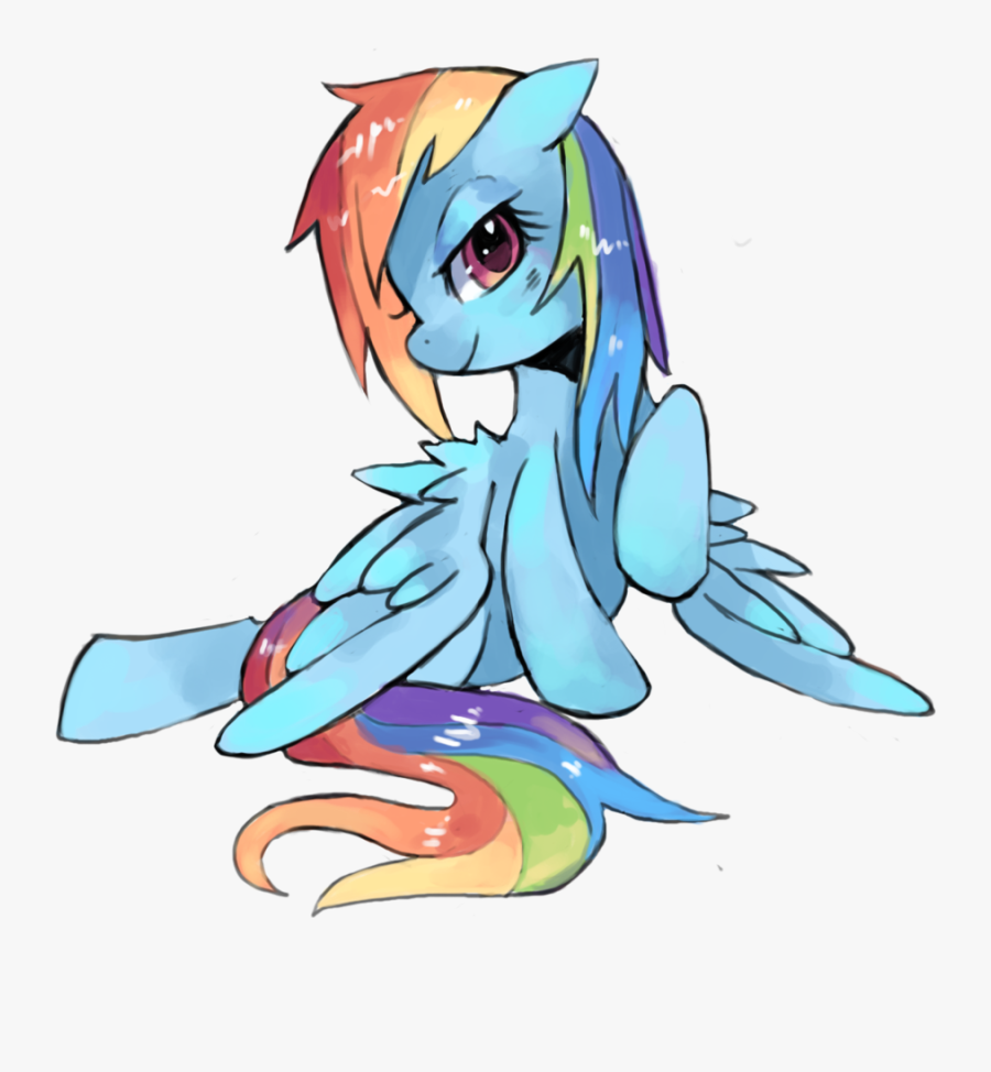 Wet Mane Rainbow Dash By Suirobo-d4jn6e8 - Mlp Rainbow Dash Lewd, Transparent Clipart