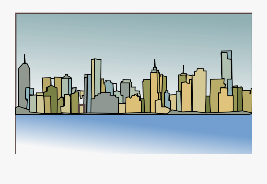 Melbourne Skyline Medium 600pixel Clipart, Vector Clip - Melbourne City Skyline Silhouette, Transparent Clipart