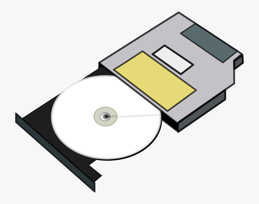 Free Clipart Slim Cd Drive Anonymous - Cd Rom Drive Clipart, Transparent Clipart