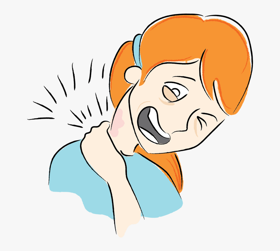 Illustrating This In My - Neck Pain Clipart, Transparent Clipart