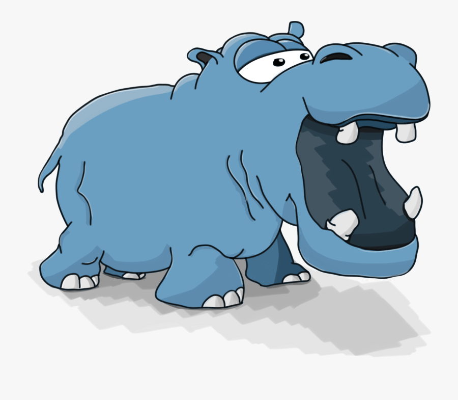 Hippo Animals Funny Cartoon Gambar Kuda Nil Kartun Free