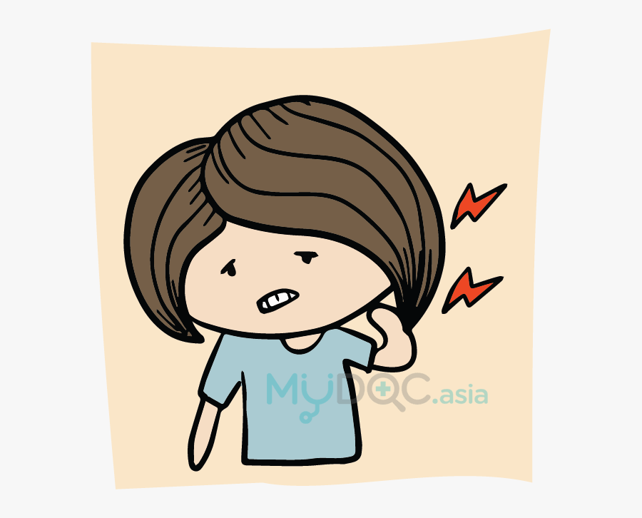 Turkey Face And Butt Clipart - Pening Dan Sakit Kepala Cartoon, Transparent Clipart