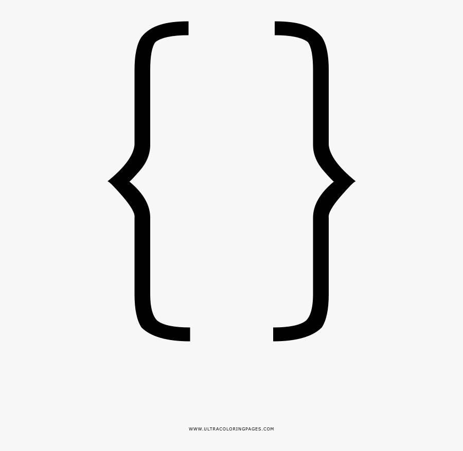 Brackets Coloring Page Clipart , Png Download, Transparent Clipart