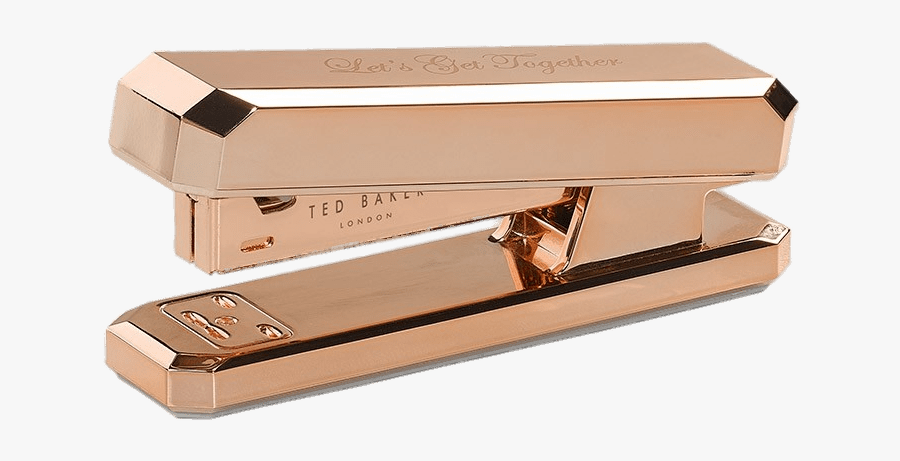 Ted Baker Stapler - Ted Baker Rose Gold Stapler, Transparent Clipart
