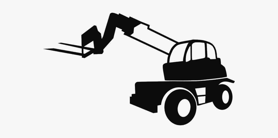 Rough Terrain Forklift Clipart, Transparent Clipart