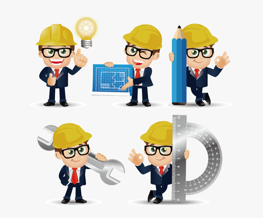 Engineer Cartoon Png, Transparent Clipart