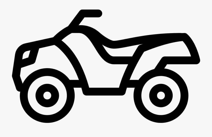 Atv Vector Png Transparent Atv Vector - Atv Clipart Black And White, Transparent Clipart