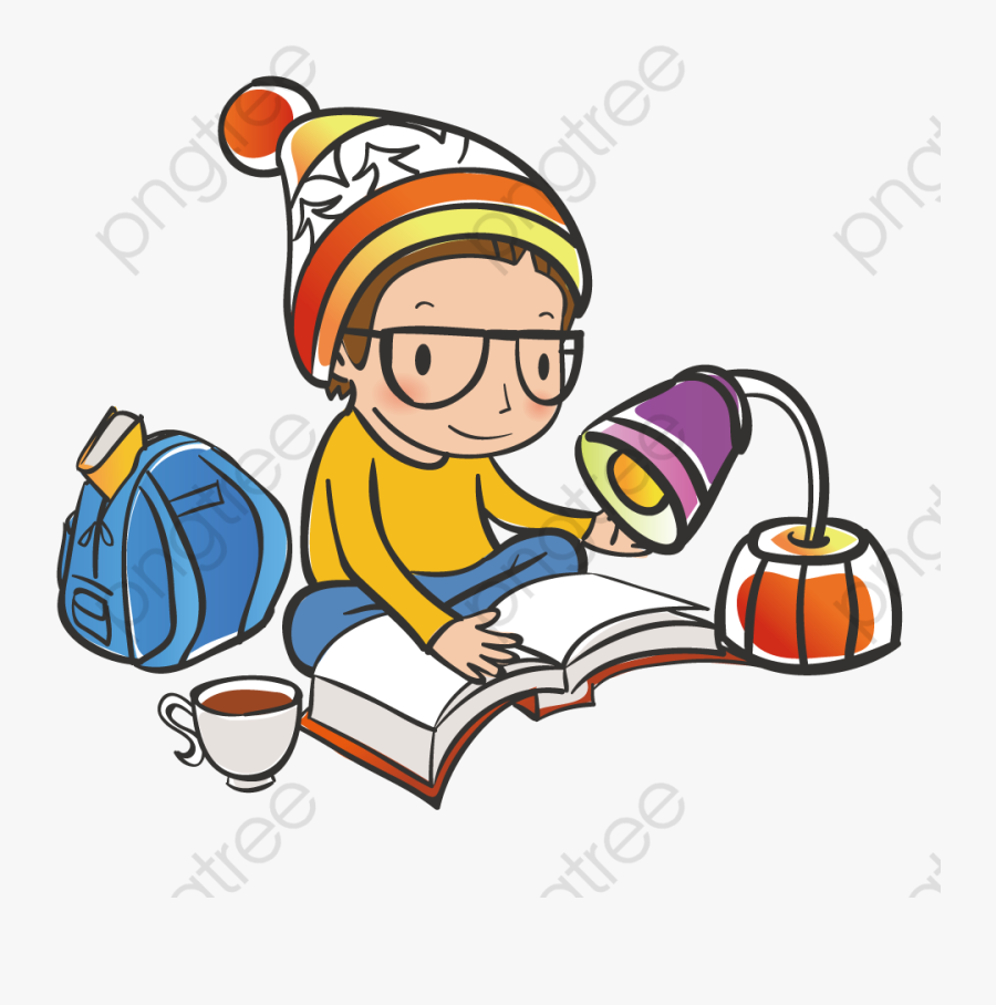 Study Hard Clipart - Study Hard Study Cartoon, Transparent Clipart