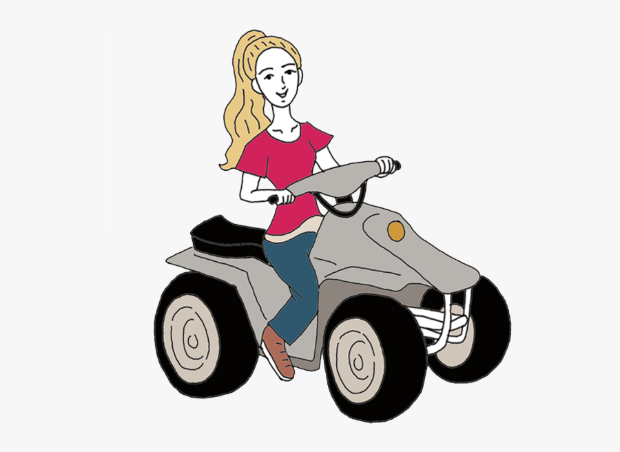 Clipart Freeuse Download Clipart Atv 4 Wheeler - Riding Quad Bike Clipart, Transparent Clipart