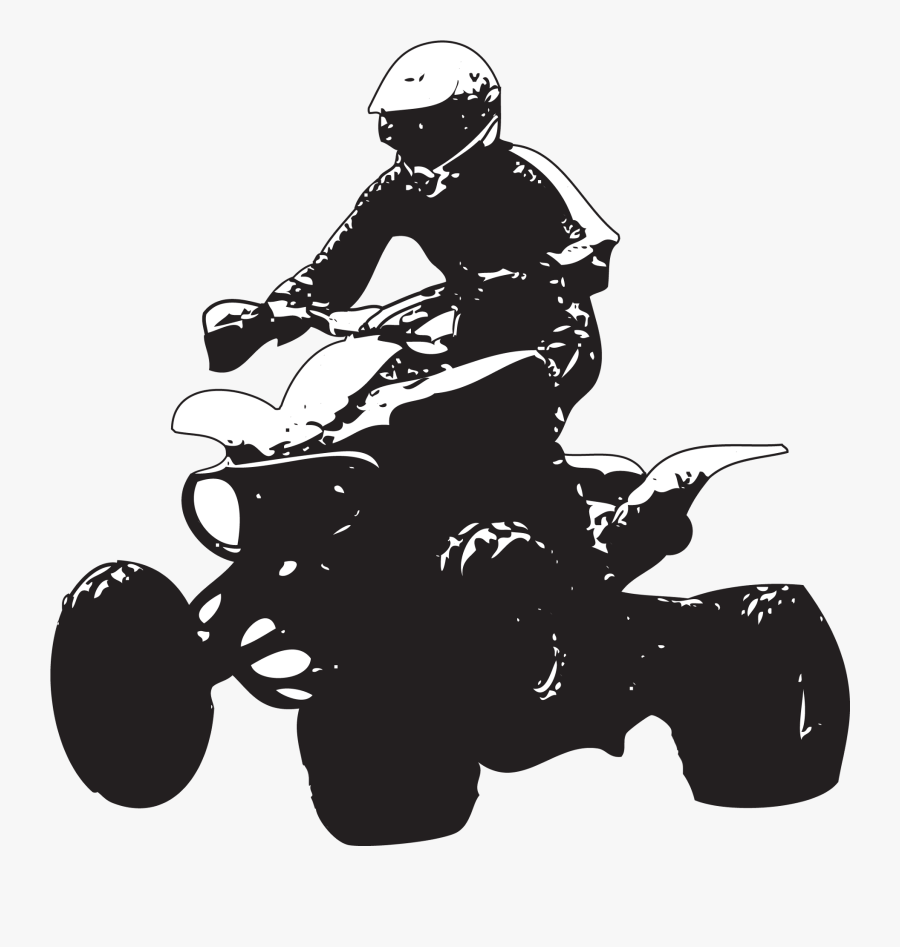 All-terrain Vehicle Motorcycle Honda Powersports Atv - Quad Bike Silhouette Png, Transparent Clipart