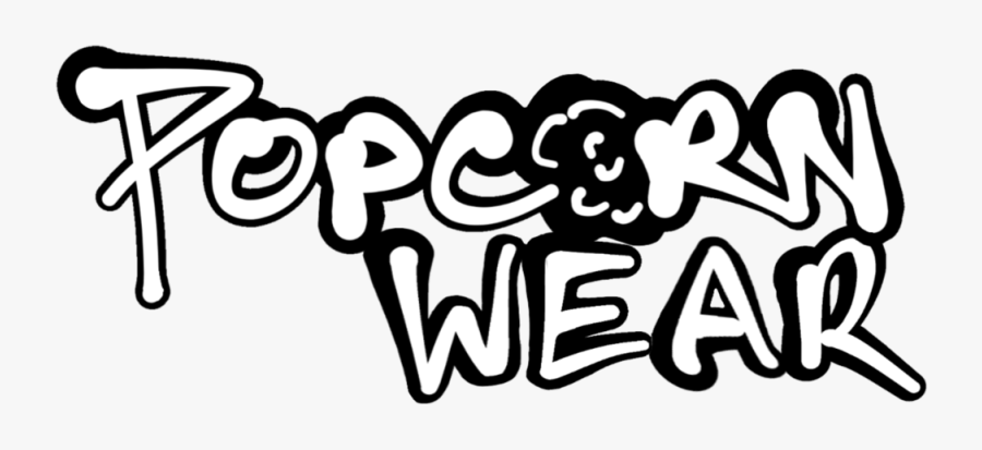 Popcorn Wear - Calligraphy, Transparent Clipart