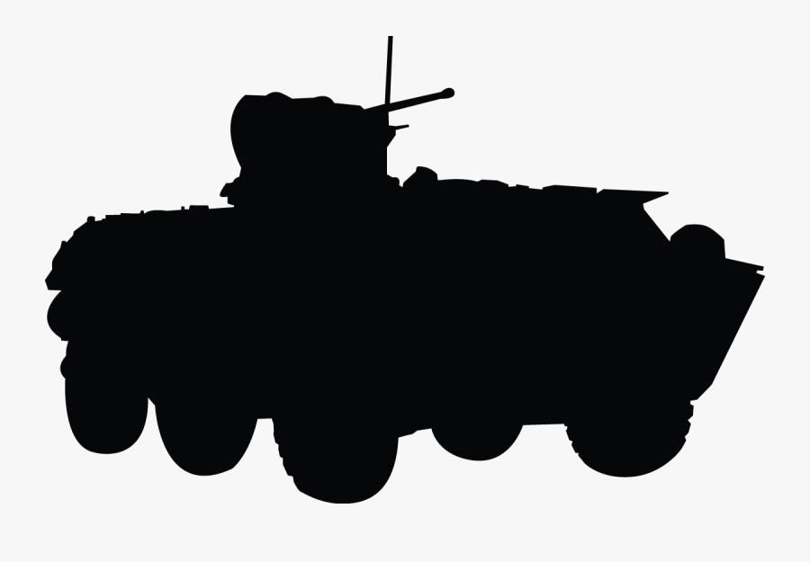 Silhouette Military Clip Art - Armoured Vehicle Silhouettes, Transparent Clipart