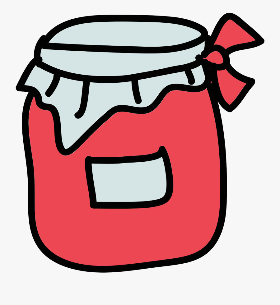 Berry Jam Icon - Cartoon Bottle Of Jam, Transparent Clipart